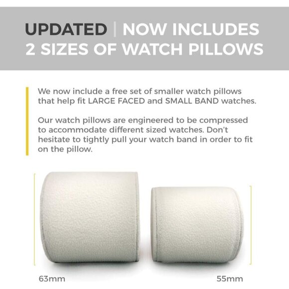 Travel Watch Case Roll Organizer for Men | Vegan Faux Leather Watch Display Case - Picture 4 of 8